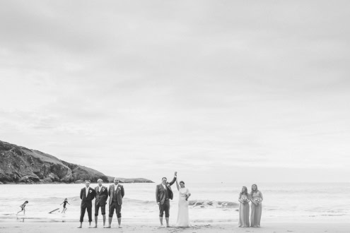 Louisa and Ryan { Coastal Yurt Wedding – Married at Mwnt church, Ceredigion, West Wales }