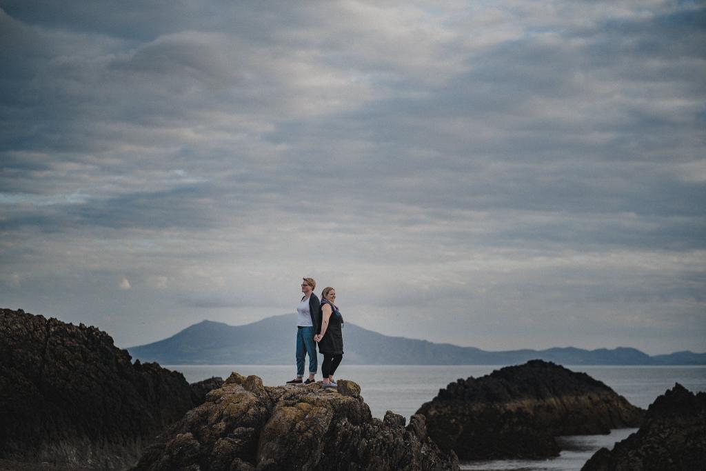 Abstract volcanic Rock Formation with lichen on Llanddwyn Island, Anglesey, Wales. From an Anglesey Wedding Photographer