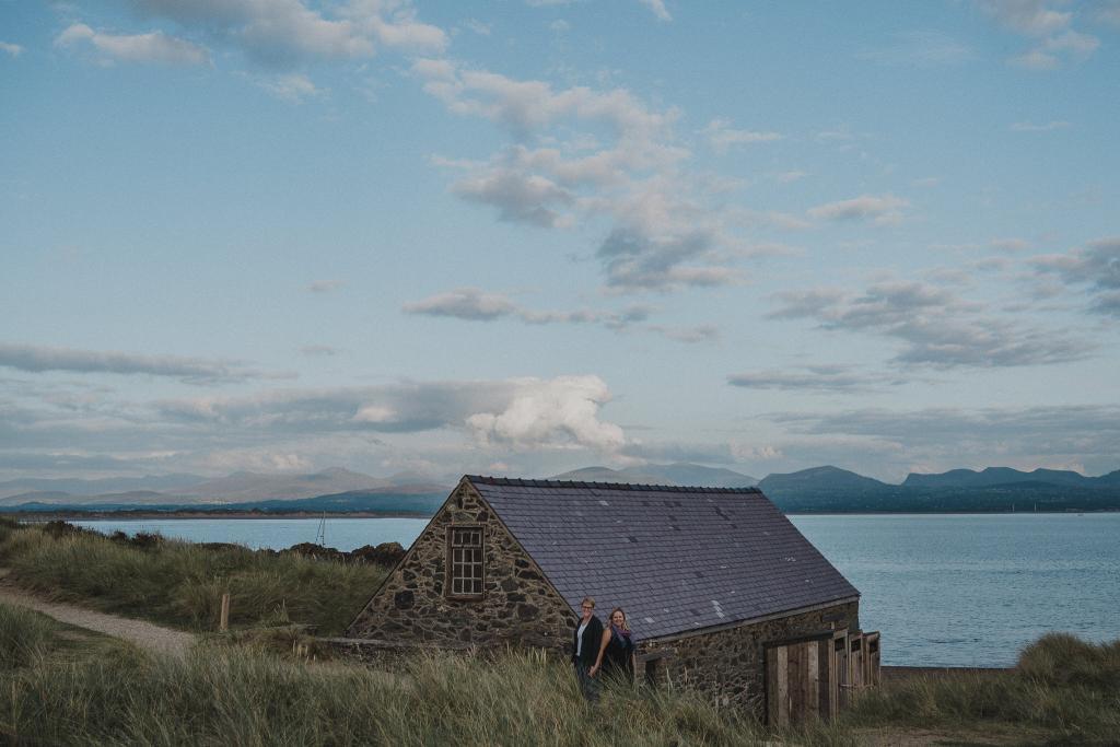 The old lifeboat station on Ynys Llanddwyn, from an Anglesey Wedding Photographer