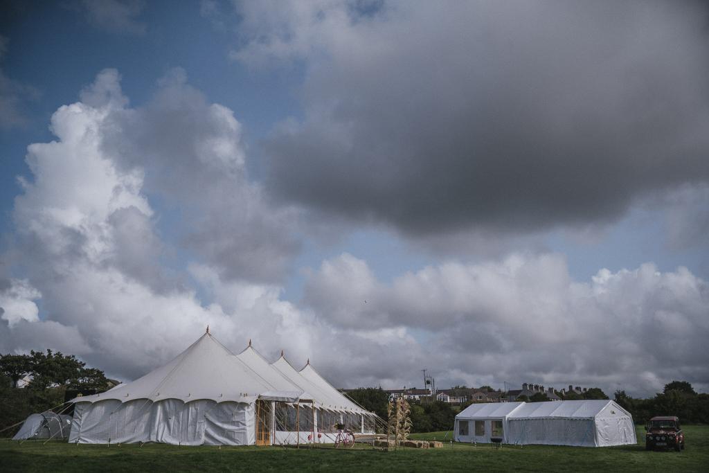 A marquee wedding on a family farm from an Anglesey Wedding Photographer