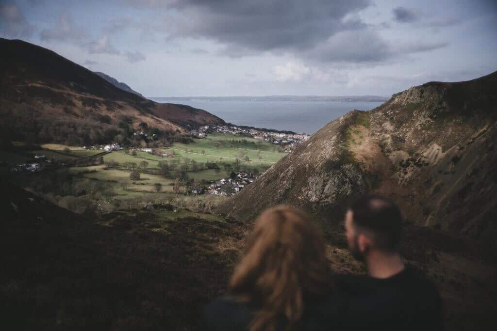 Sychnant looking over towards Llandudno by a North Wales Wdiing Photographer