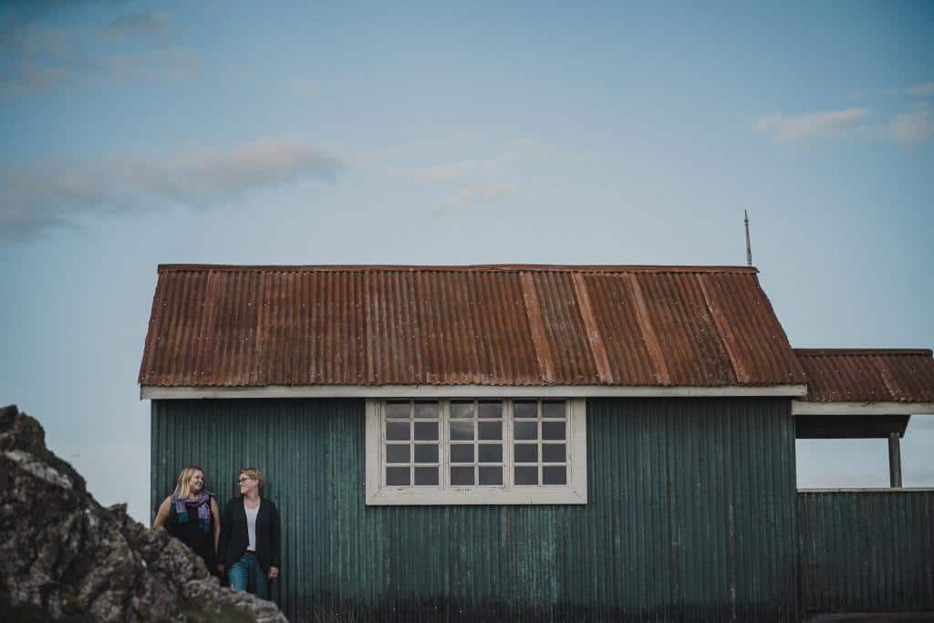 A hut built for the 2018 BBC reality series Cockle Bay on Ynys Llanddwyn, from an Anglesey Wedding Photographer