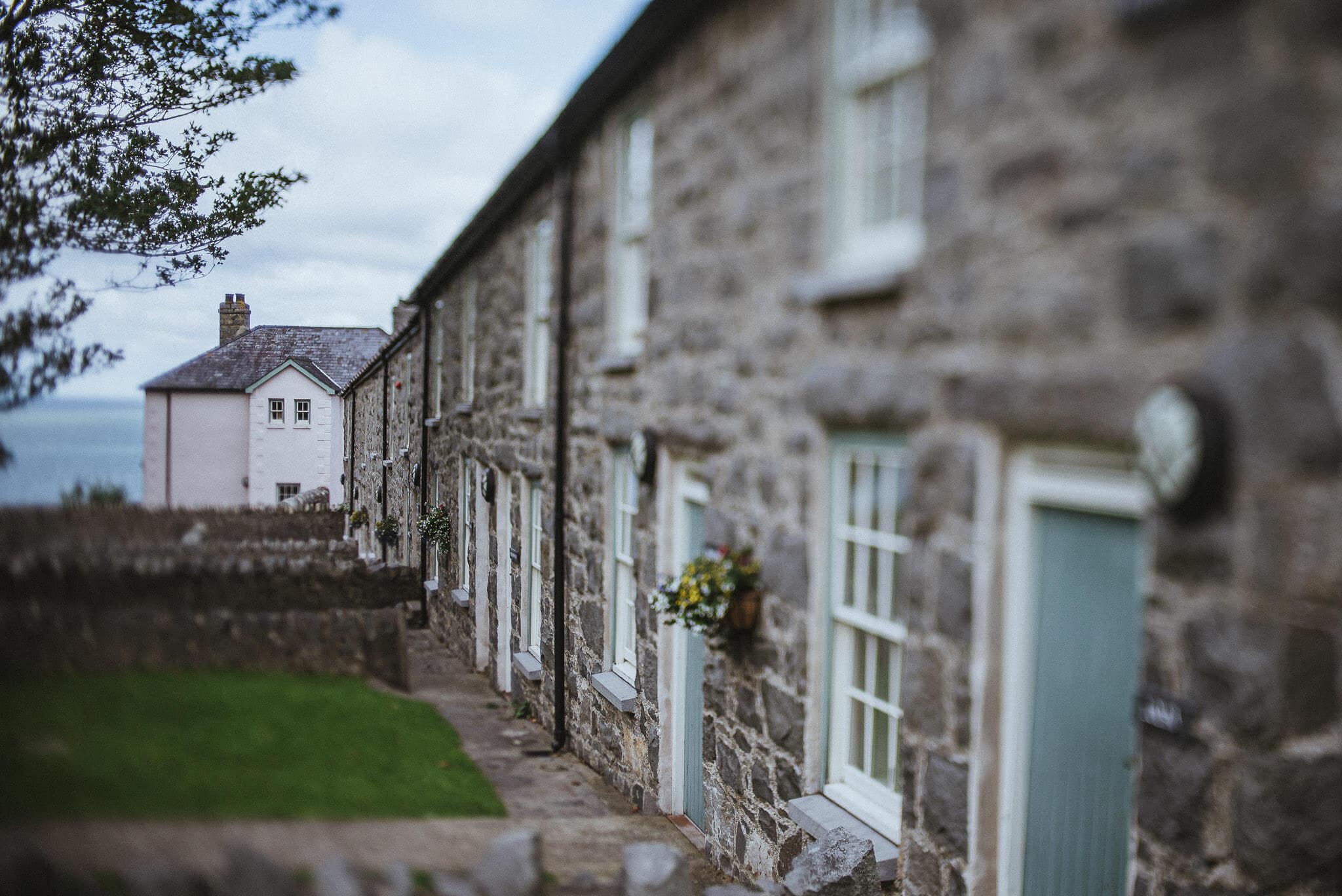 Stone cottages at Nant Gwrtheyrn